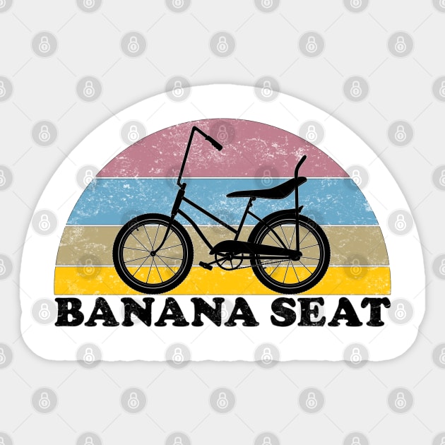 Banana Seat Bike Vintage Colors Sticker by TheWanderingFools